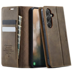CASEME til Samsung Galaxy S25+ / Galaxy S24+ etui 033 Series RFID Blokerende Pung Stand Kalvestruktur Læder Telefoncover