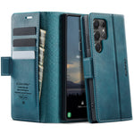 CASEME For Samsung Galaxy S24 Ultra Case 033 Series RFID Blocking Wallet Stand Calf Texture Leather Phone Cover