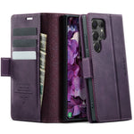 CASEME For Samsung Galaxy S24 Ultra Case 033 Series RFID Blocking Wallet Stand Calf Texture Leather Phone Cover