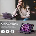 CASEME For Samsung Galaxy S24 Ultra Case 033 Series RFID Blocking Wallet Stand Calf Texture Leather Phone Cover