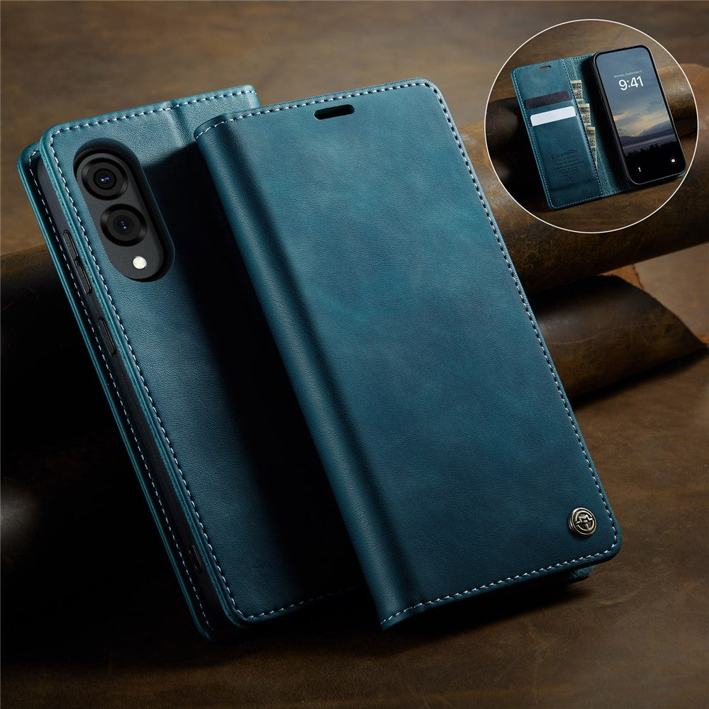 CASEME For Samsung Galaxy S25 Edge Case 033 Series RFID Blocking Wallet Stand Calf Texture Leather Phone Cover