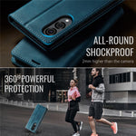 CASEME For Samsung Galaxy S25 Edge Case 033 Series RFID Blocking Wallet Stand Calf Texture Leather Phone Cover