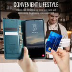 CASEME For Samsung Galaxy S25 Edge Case 033 Series RFID Blocking Wallet Stand Calf Texture Leather Phone Cover