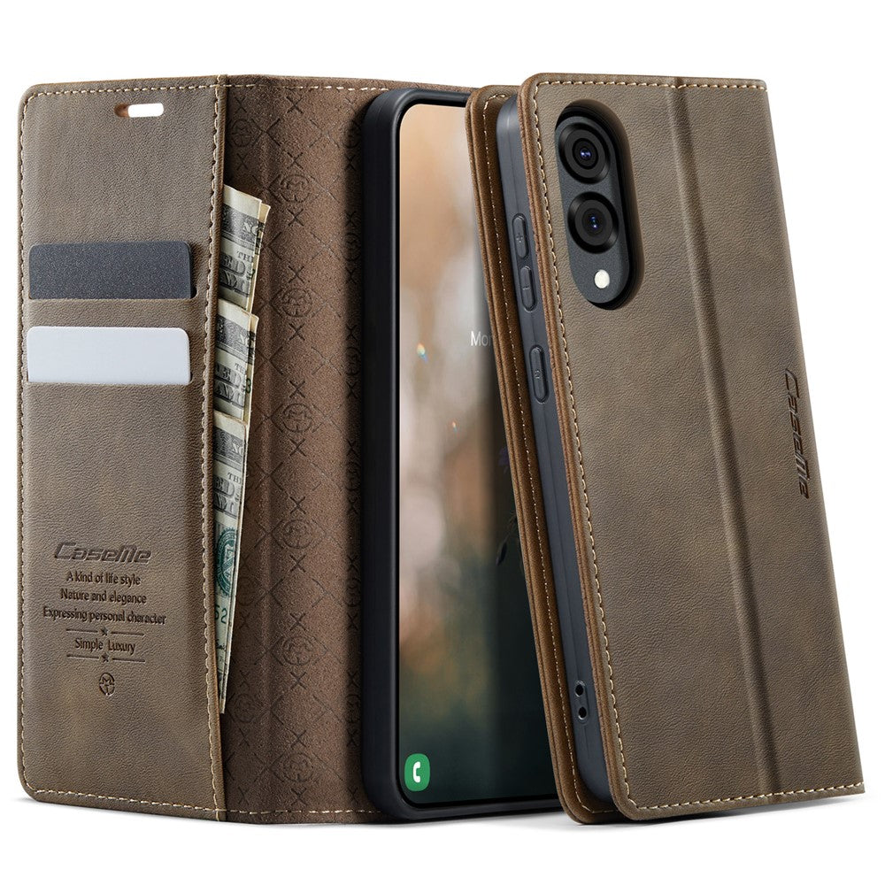 CASEME For Samsung Galaxy S25 Edge Case 033 Series RFID Blocking Wallet Stand Calf Texture Leather Phone Cover
