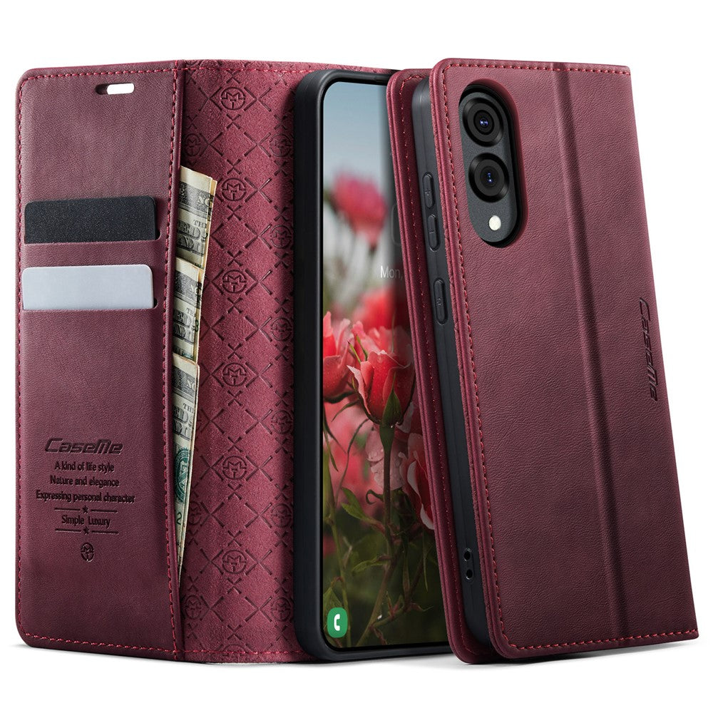 CASEME For Samsung Galaxy S25 Edge Case 033 Series RFID Blocking Wallet Stand Calf Texture Leather Phone Cover