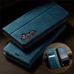 CASEME For Samsung Galaxy S23 FE Case  033 Series RFID Blocking Wallet Stand Calf Texture Leather Phone Cover