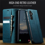 CASEME For Samsung Galaxy S23 FE Case  033 Series RFID Blocking Wallet Stand Calf Texture Leather Phone Cover