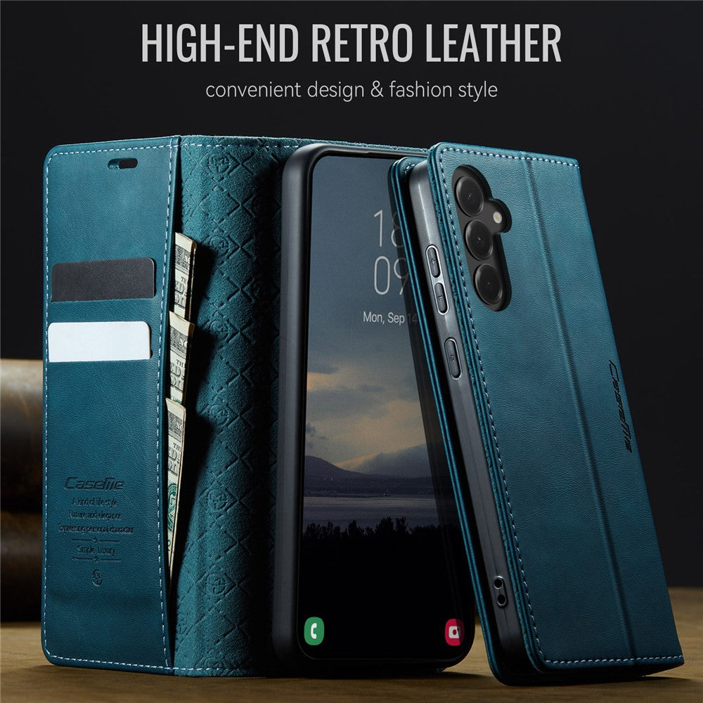 CASEME For Samsung Galaxy S23 FE Case  033 Series RFID Blocking Wallet Stand Calf Texture Leather Phone Cover