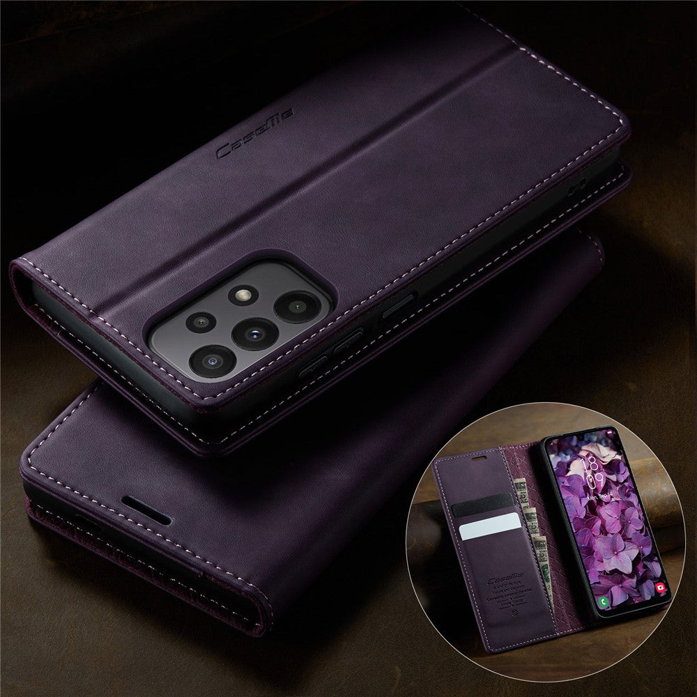 CASEME For Samsung Galaxy M23 5G / Galaxy A23 4G Case  033 Series RFID Blocking Wallet Stand Calf Texture Leather Phone Cover
