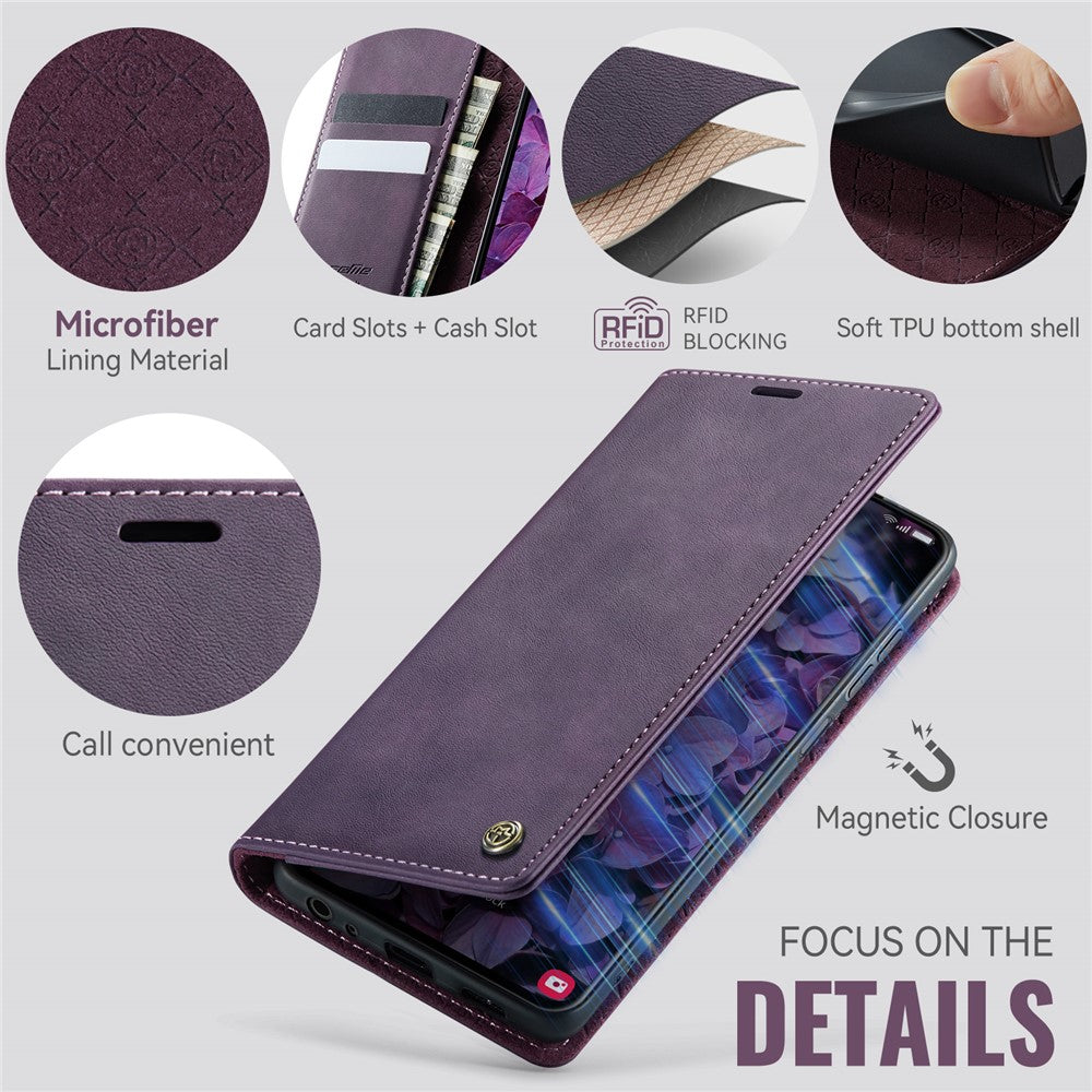 CASEME For Samsung Galaxy M23 5G / Galaxy A23 4G Case  033 Series RFID Blocking Wallet Stand Calf Texture Leather Phone Cover