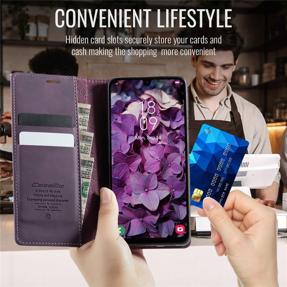 CASEME For Samsung Galaxy M23 5G / Galaxy A23 4G Case  033 Series RFID Blocking Wallet Stand Calf Texture Leather Phone Cover