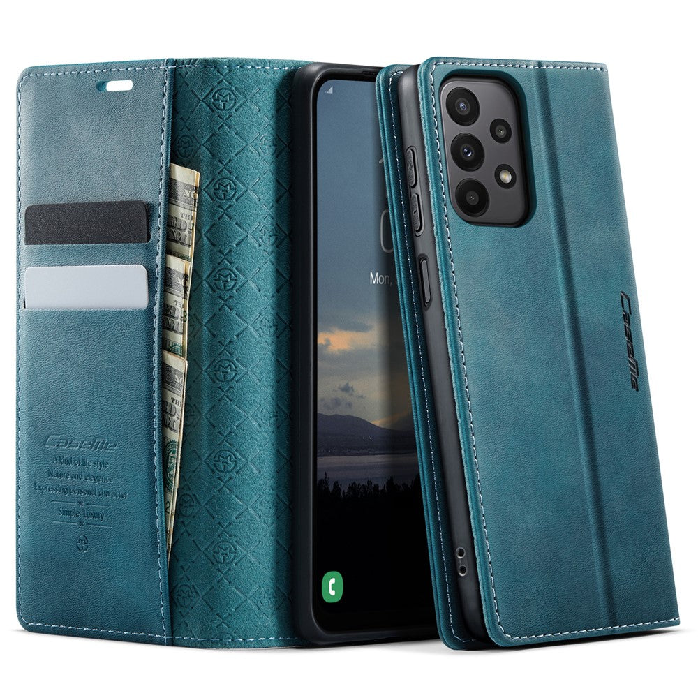 CASEME For Samsung Galaxy M23 5G / Galaxy A23 4G Case  033 Series RFID Blocking Wallet Stand Calf Texture Leather Phone Cover