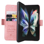 BETOPNICE 001 For Samsung Galaxy Z Fold3 5G Imprinted Stitching Line PU Leather Stand Wallet Cover Shockproof Phone Case