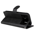 For Xiaomi Poco M4 5G / Poco M5 (India) 4G Calf Texture PU Leather Shockproof Cover Stand Wallet Cell Phone Case