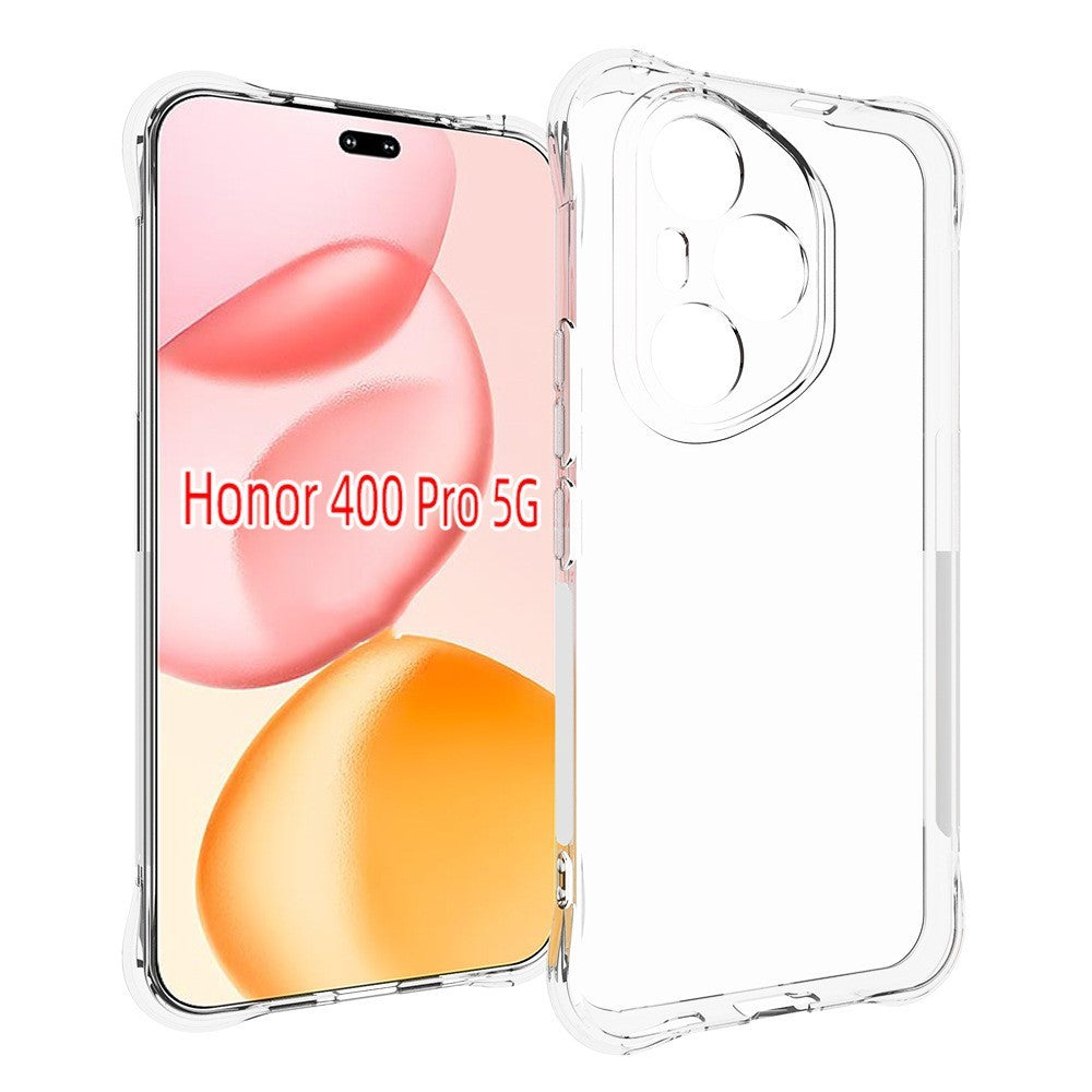 WANLONFENG For Honor 400 Pro 5G (Global) TPU Case WL2 Series 2.0mm Phone Cover with 2Pcs Tempered Glass Films