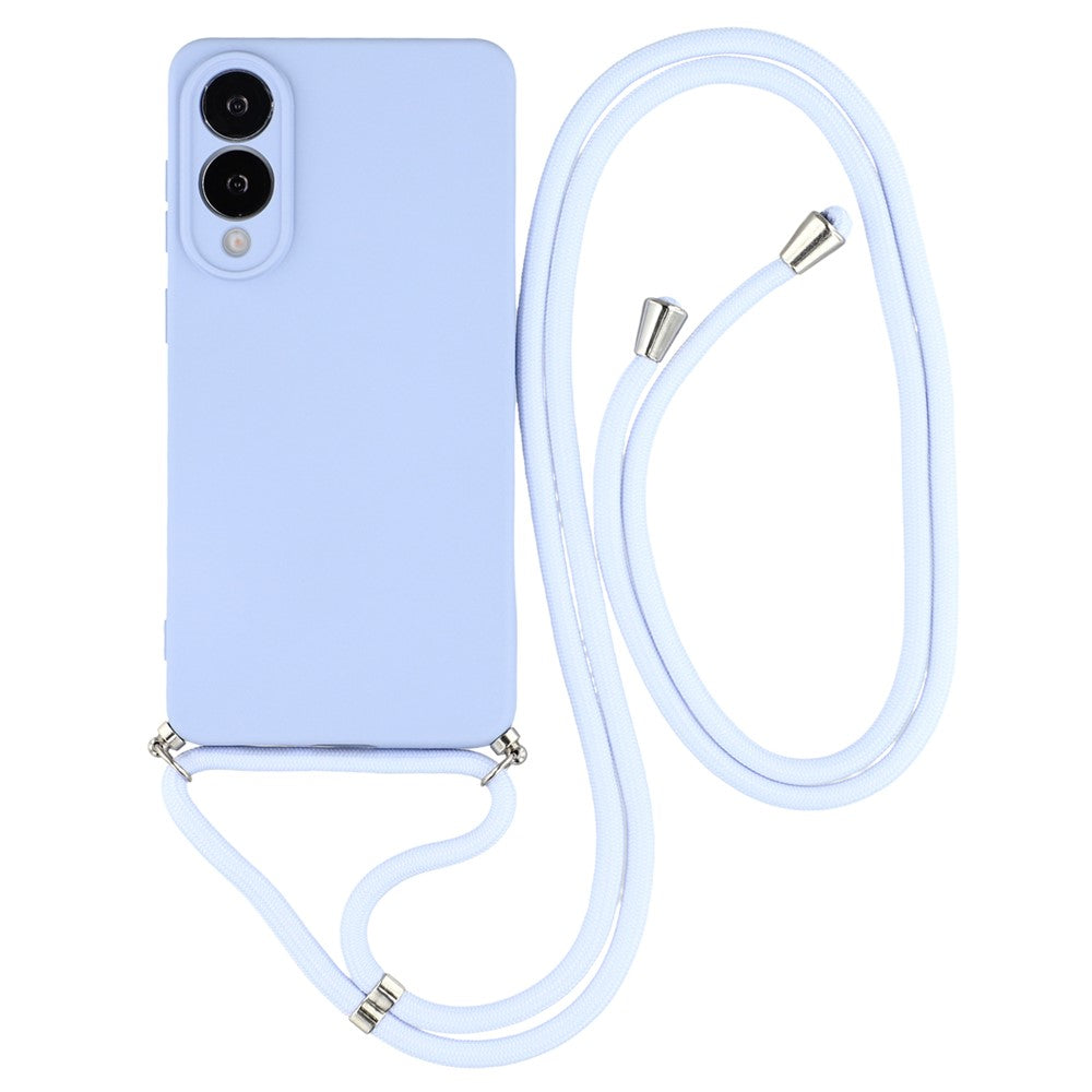 Samsung Galaxy S25 Edge-skal Flexibelt TPU-fiberfoder Stötdämpande axelbandsskydd