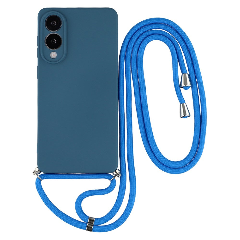 Samsung Galaxy S25 Edge-skal Flexibelt TPU-fiberfoder Stötdämpande axelbandsskydd