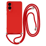 Samsung Galaxy S25 Edge-skal Flexibelt TPU-fiberfoder Stötdämpande axelbandsskydd