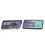 For Samsung Galaxy M56 5G Case PC + TPU Kickstand Phone Protector with Lens Cover