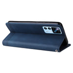 Xiaomi 12T 5G / Redmi K50 Ultra 5G / 12T Pro 5G Läderplånboksfodral Skin Touch mobilfodral Stativ med Rem