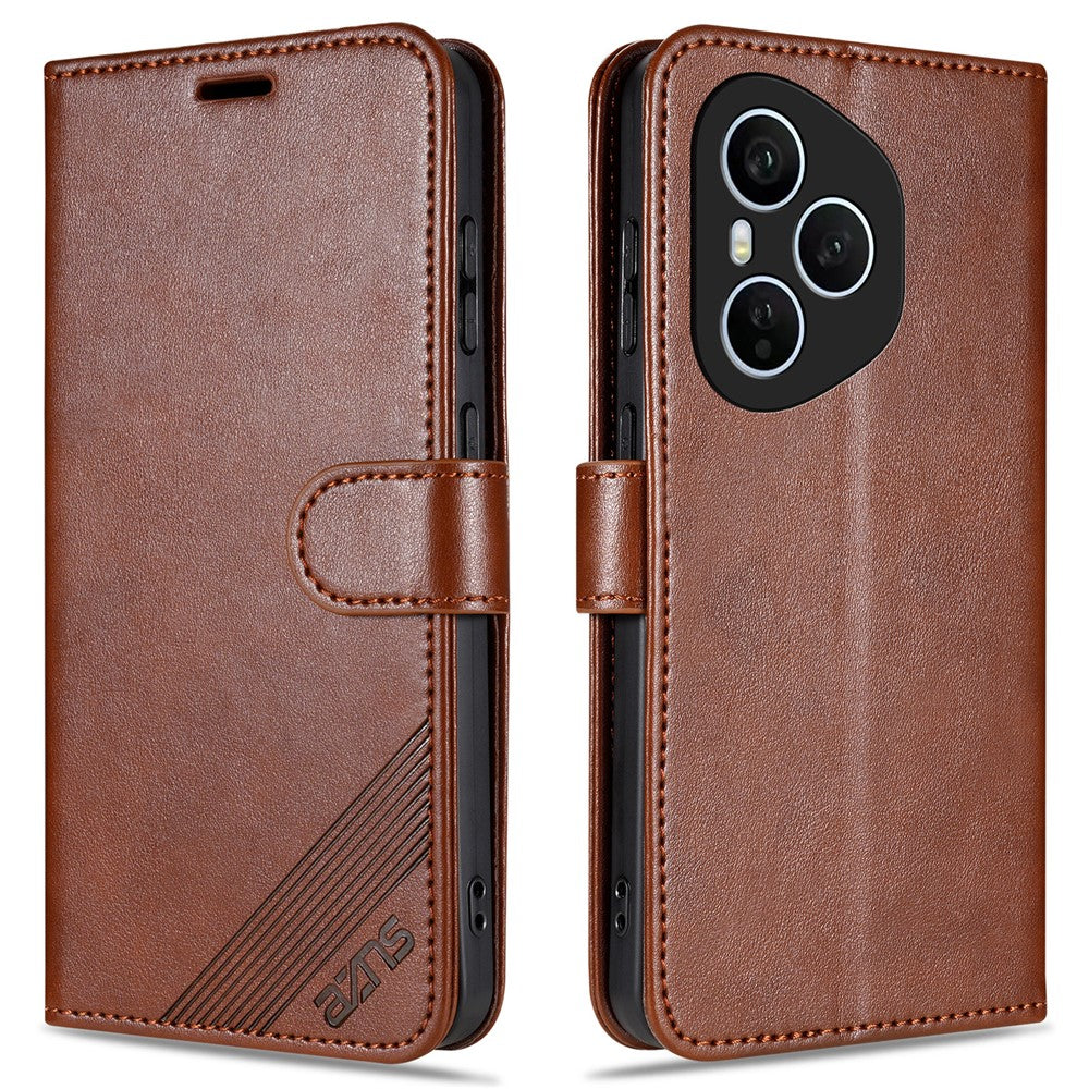 AZNS For Honor 400 Pro 5G (Global) Cover Anti-Scratch PU Læder Standerpung Telefoncover