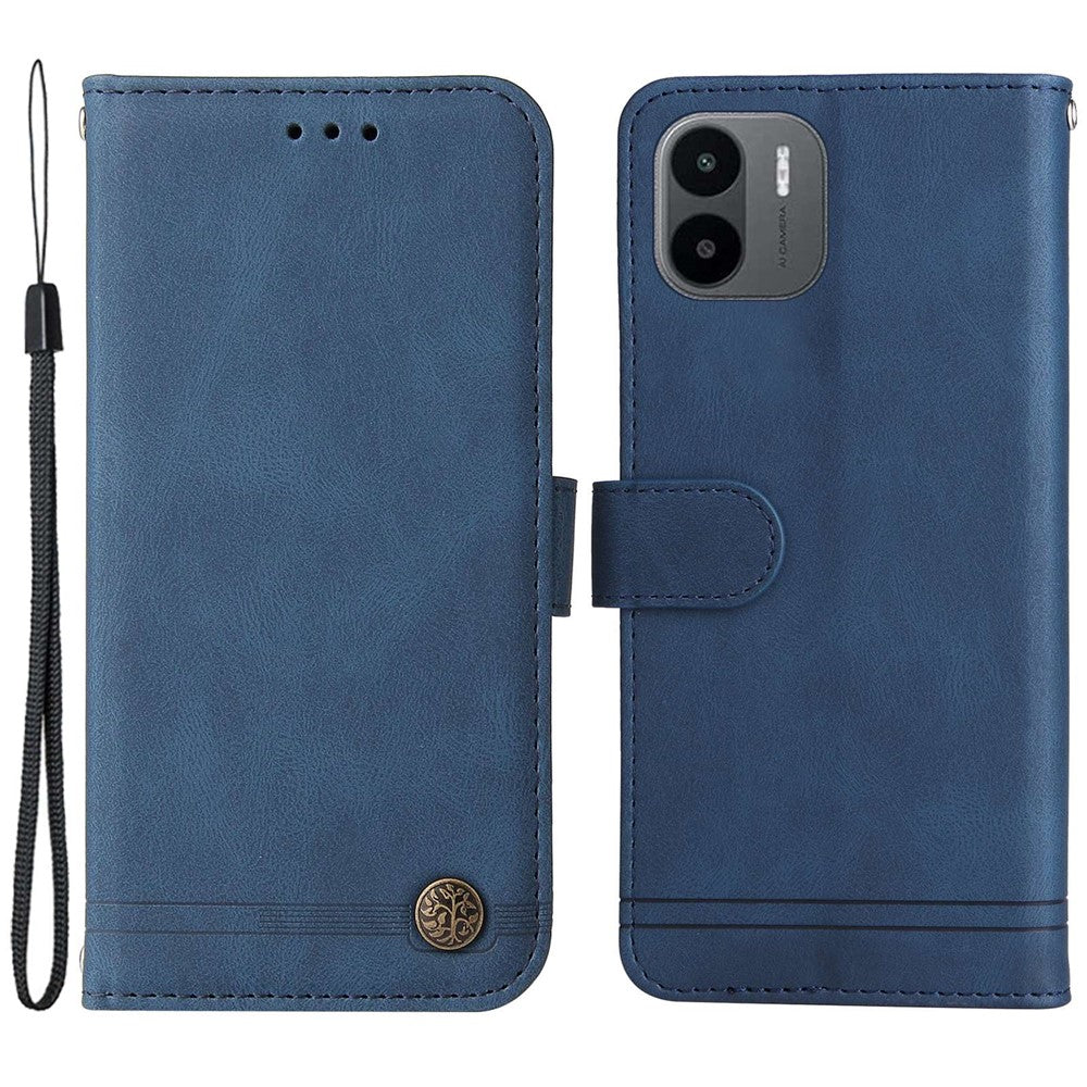 For Xiaomi Redmi A1 4G / A2 4G Leather Wallet Cases Skin Touch Phone Cover Stand with Strap