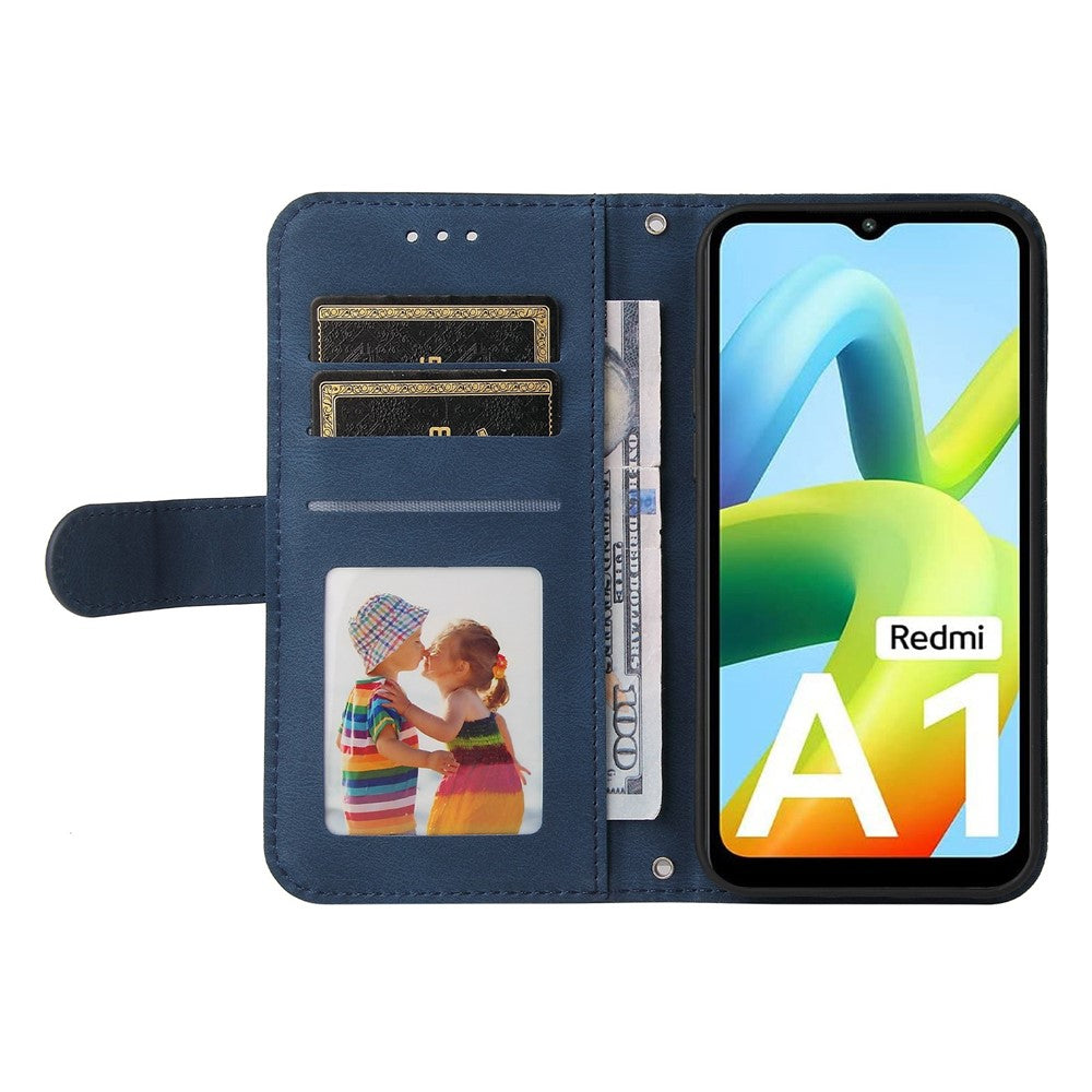 For Xiaomi Redmi A1 4G / A2 4G Leather Wallet Cases Skin Touch Phone Cover Stand with Strap