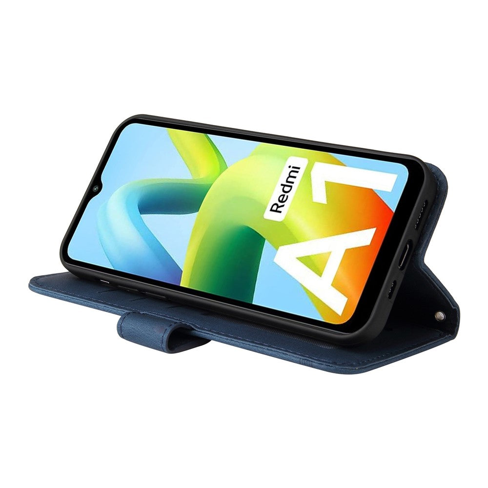 For Xiaomi Redmi A1 4G / A2 4G Leather Wallet Cases Skin Touch Phone Cover Stand with Strap
