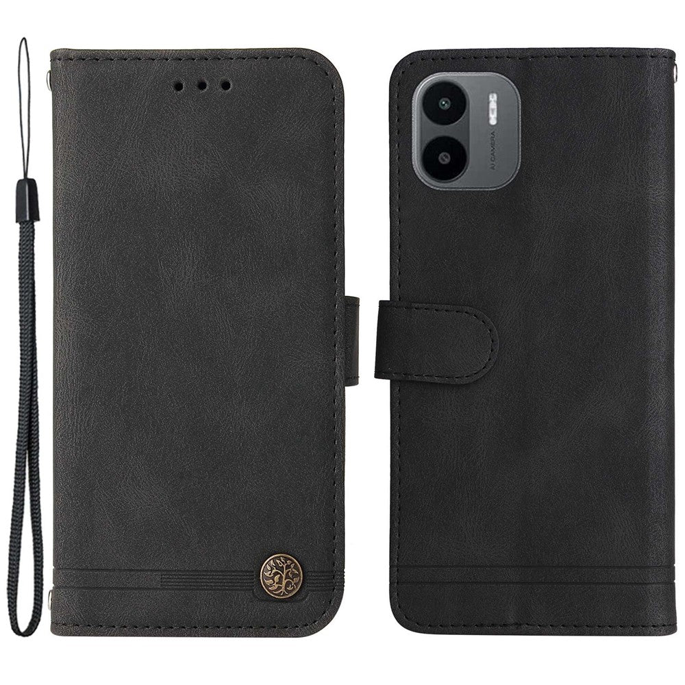 For Xiaomi Redmi A1 4G / A2 4G Leather Wallet Cases Skin Touch Phone Cover Stand with Strap