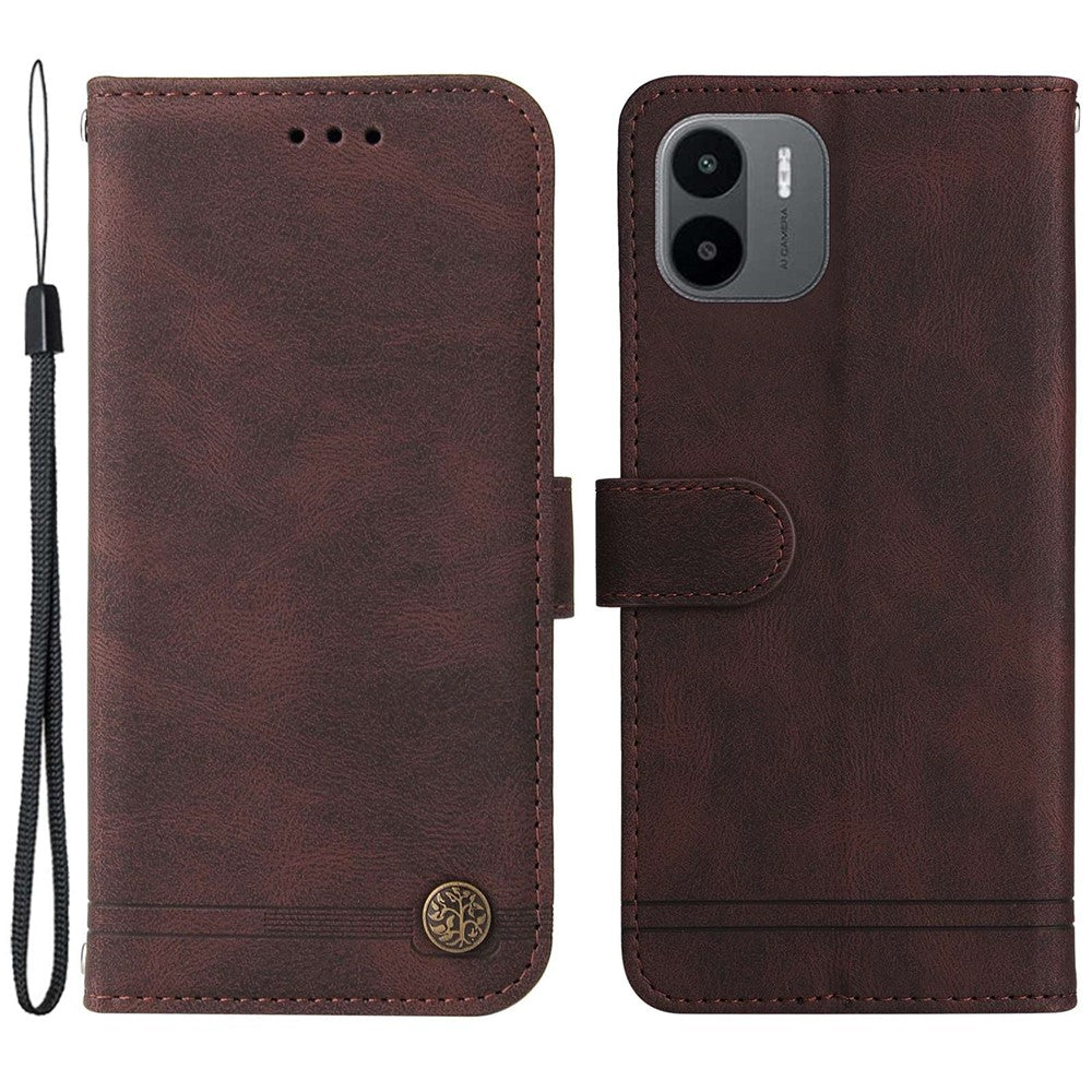 For Xiaomi Redmi A1 4G / A2 4G Leather Wallet Cases Skin Touch Phone Cover Stand with Strap