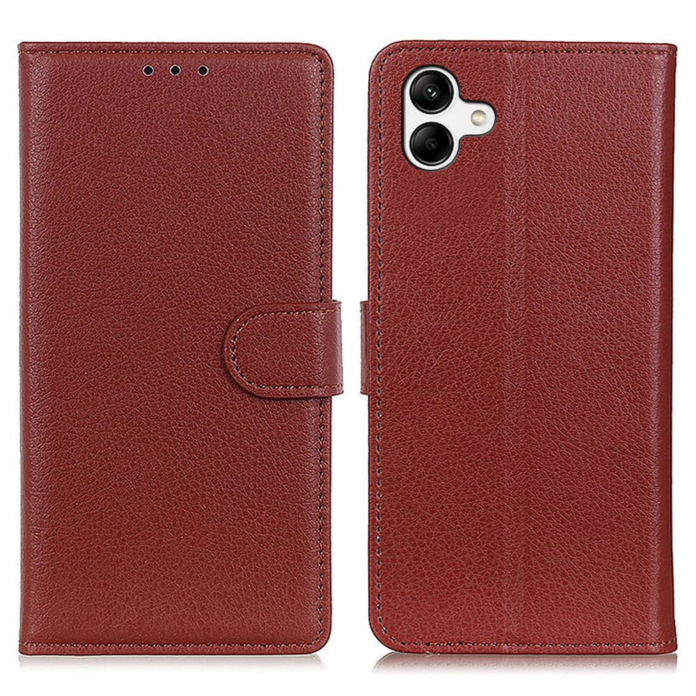 Til Samsung Galaxy A08 5G / A08 4G / A07 5G / A07 4G / A06 5G / A06 4G Pung Etui PU Læder Telefoncover Litchi Tekstur