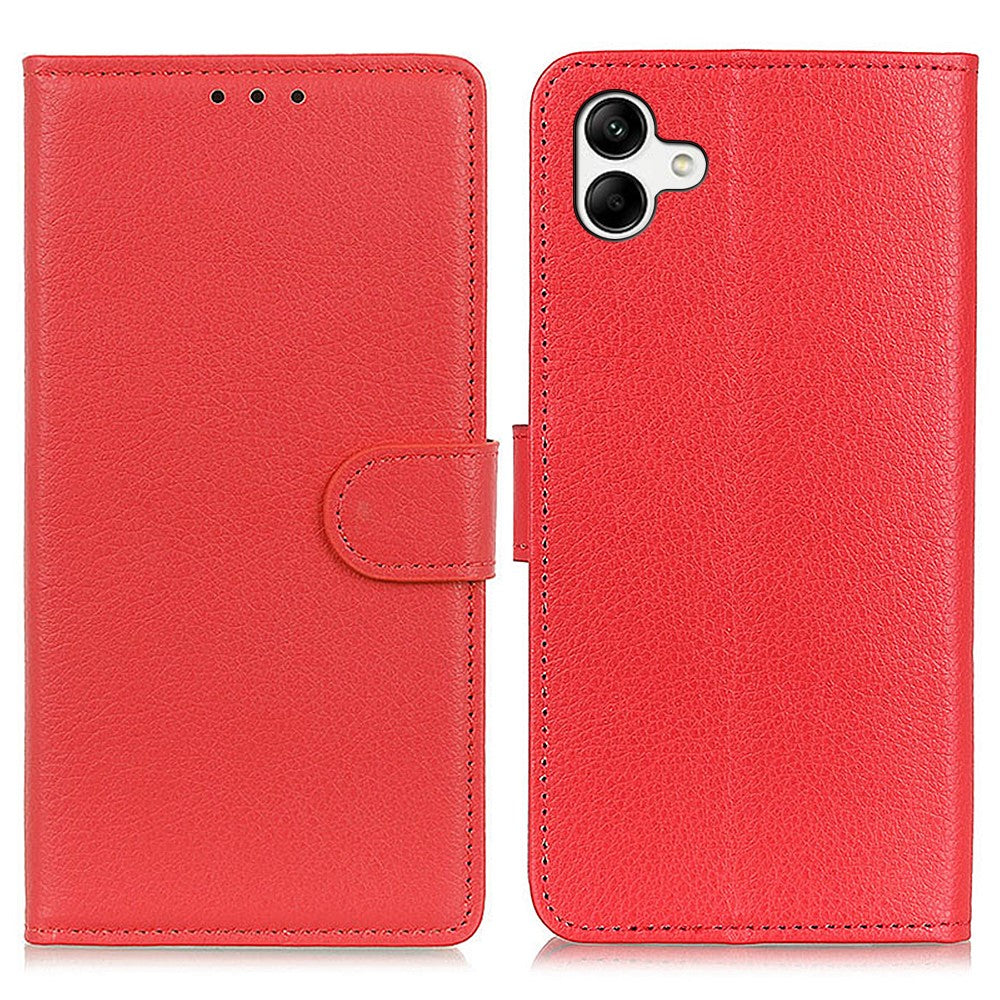 Til Samsung Galaxy A08 5G / A08 4G / A07 5G / A07 4G / A06 5G / A06 4G Pung Etui PU Læder Telefoncover Litchi Tekstur