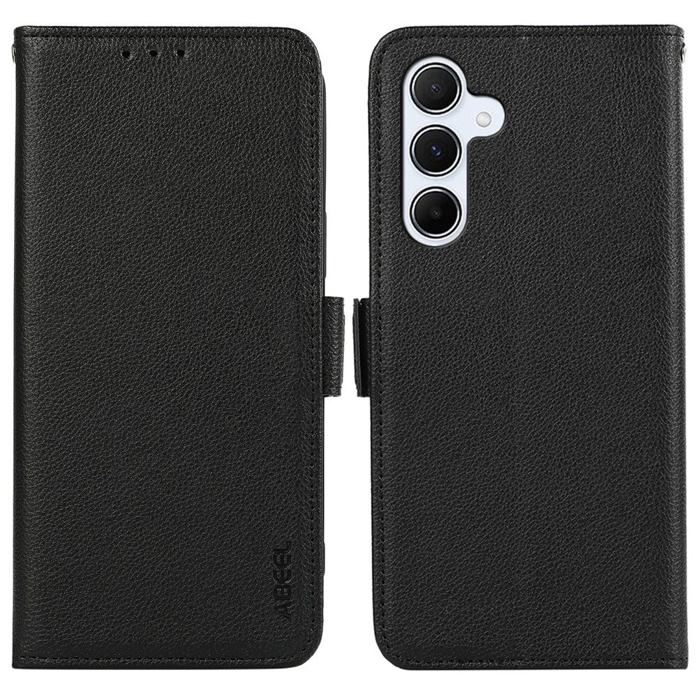 ABEEL Skal För Samsung Galaxy A18 5G / A18 4G / A17 5G / A17 4G / A26 5G Litchi Texture Läder RFID Blockerande mobilskal