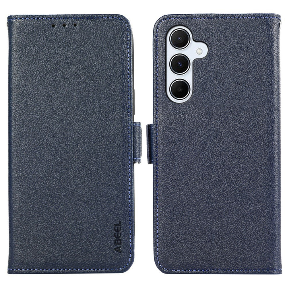 ABEEL Skal För Samsung Galaxy A18 5G / A18 4G / A17 5G / A17 4G / A26 5G Litchi Texture Läder RFID Blockerande mobilskal