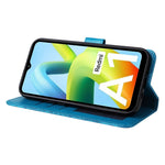 For Xiaomi Redmi A1 4G / A2 4G Sunflower Imprinted PU Leather Wallet Case Foldable Stand Full Body Protection Cover with Hand Strap