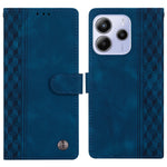 For Xiaomi Redmi Note 14 5G Leather Case Imprinted Checkered Pattern Wallet Stand Flip Phone Cover