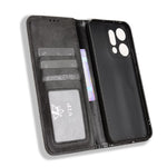 For Oppo Reno14 Pro 5G (Global) Leather Case Wallet Stand Retro Texture Phone Cover