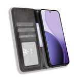 For Oppo Reno14 Pro 5G (Global) Leather Case Wallet Stand Retro Texture Phone Cover