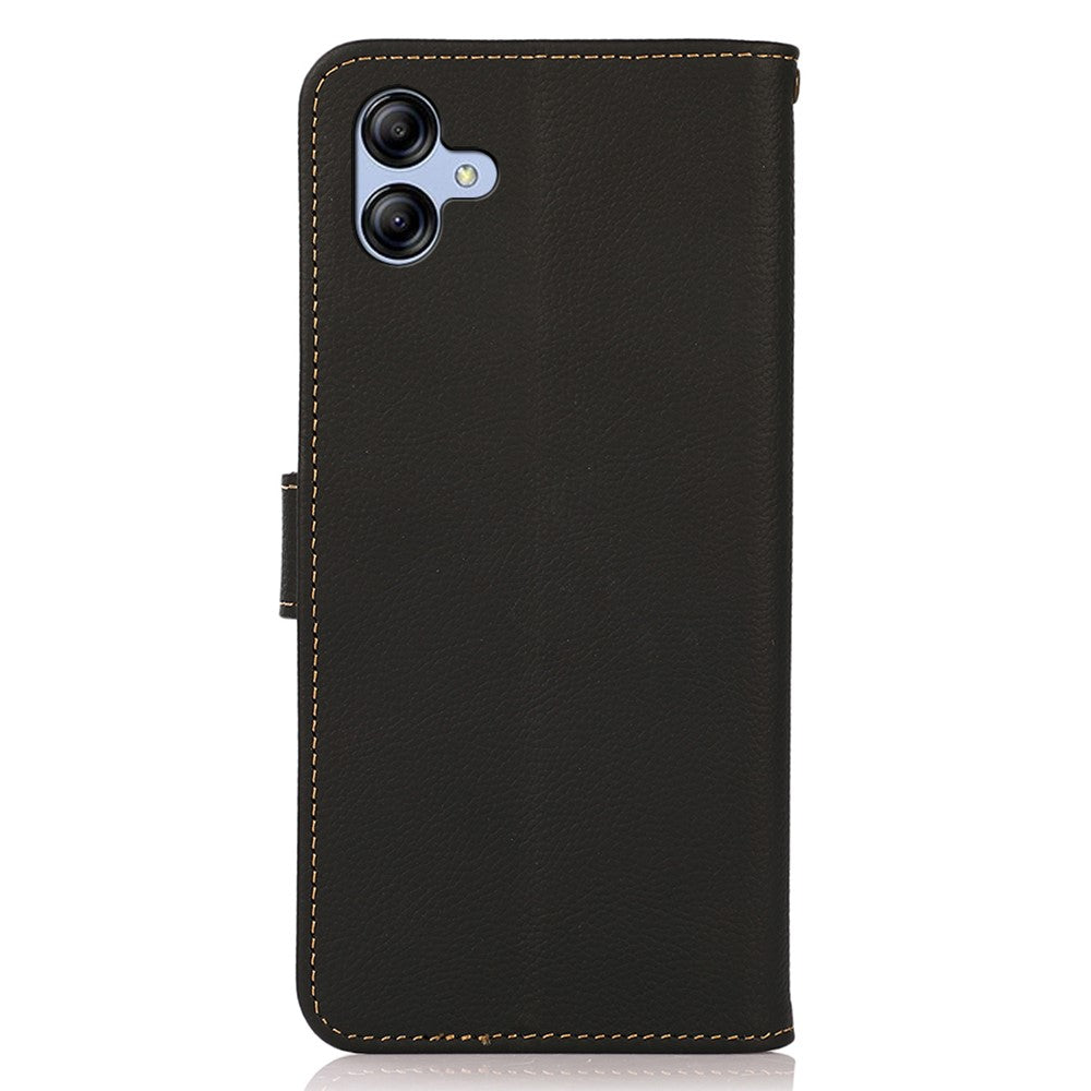 KHAZNEH for Samsung Galaxy A08 5G / A08 4G / A07 5G / A07 4G / A06 5G / A06 4G Case Genuine Cow Leather RFID Blocking Wallet Phone Cover