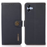 KHAZNEH for Samsung Galaxy A08 5G / A08 4G / A07 5G / A07 4G / A06 5G / A06 4G Case Genuine Cow Leather RFID Blocking Wallet Phone Cover