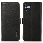 KHAZNEH for Samsung Galaxy A08 5G / A08 4G / A07 5G / A07 4G / A06 5G / A06 4G Phone Case Genuine Cow Leather Cover RFID Blocking