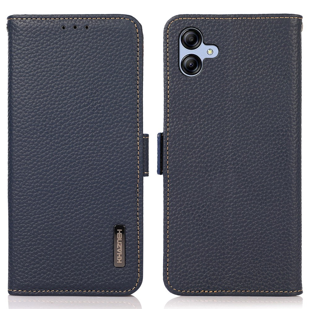 KHAZNEH for Samsung Galaxy A08 5G / A08 4G / A07 5G / A07 4G / A06 5G / A06 4G Phone Case Genuine Cow Leather Cover RFID Blocking