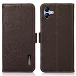 KHAZNEH for Samsung Galaxy A08 5G / A08 4G / A07 5G / A07 4G / A06 5G / A06 4G Phone Case Genuine Cow Leather Cover RFID Blocking