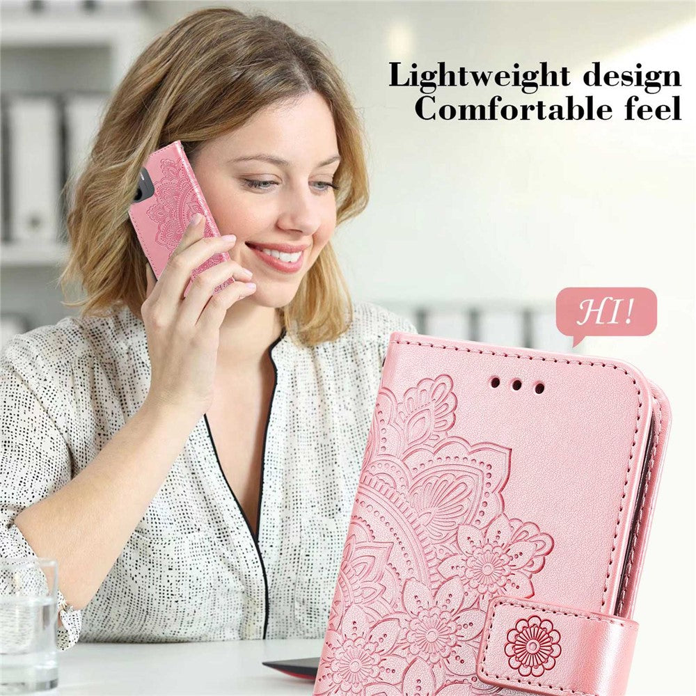 For Xiaomi Redmi A1 4G / A2 4G Case Floral Pattern PU Leather Wallet Stand Phone Cover
