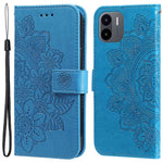 For Xiaomi Redmi A1 4G / A2 4G Case Floral Pattern PU Leather Wallet Stand Phone Cover
