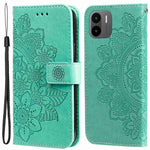 For Xiaomi Redmi A1 4G / A2 4G Case Floral Pattern PU Leather Wallet Stand Phone Cover