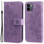 For Xiaomi Redmi A1 4G / A2 4G Case Floral Pattern PU Leather Wallet Stand Phone Cover