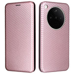 For Oppo Find X8s+ 5G Case Carbon Fiber Texture Drop-Proof PU Leather Phone Cover