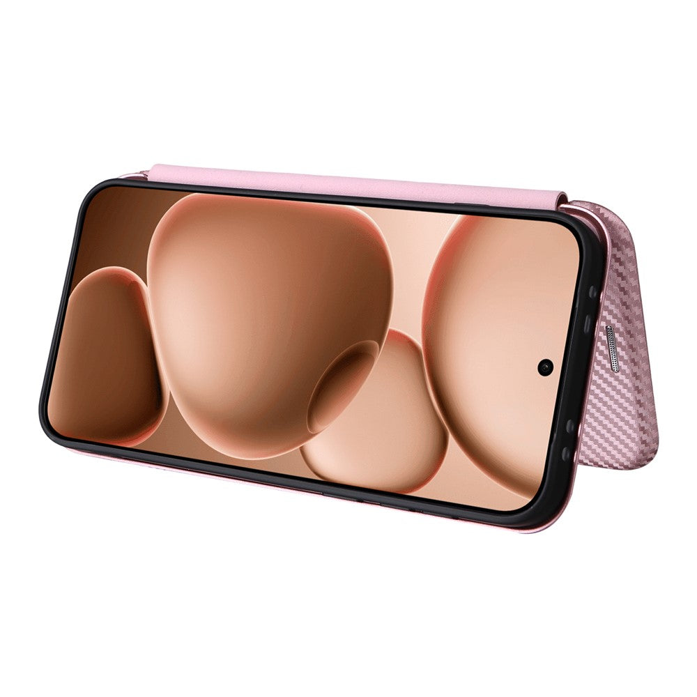 For Oppo Find X8s+ 5G Case Carbon Fiber Texture Drop-Proof PU Leather Phone Cover