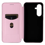 For Samsung Galaxy M56 5G Case Carbon Fiber Texture Drop-Proof PU Leather Phone Cover
